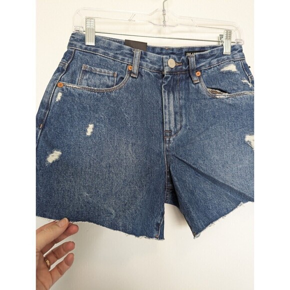 Blank NYC The Perry Mom Shorts Size 26 Blue Denim - Picture 3 of 11